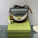 Gucci Padlock Shoulder Bag Black Brown Canvas - Image 7