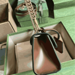 Gucci Padlock Shoulder Bag Black Brown GG Canvas - Image 6