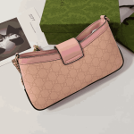 Gucci Padlock Small Shoulder Bag GG Pink Canvas - Image 4