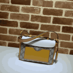 Gucci Padlock Shoulder Bag Orange White GG Canvas - Image 7