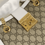Gucci Padlock Small GG Shoulder Bag White GG Supreme Canvas - Image 4