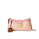 Gucci Padlock Small Shoulder Bag GG Pink Canvas