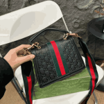 Gucci Queen Margaret GG Mini Top Handle Bag Full Black - Image 3