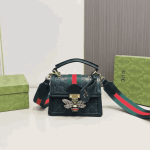 Gucci Queen Margaret GG Mini Top Handle Bag Full Black - Image 5