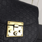 Gucci Padlock Shoulder Bag Black Leather - Image 8
