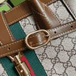 Gucci Medium Tote Bag Beige Ebony GG Supreme Canvas - Image 6
