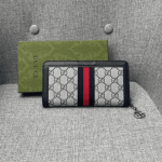 Luxury Monogram Zip-Around Wallet – Black - Image 3