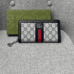 Luxury Monogram Zip-Around Wallet – Black - Image 5