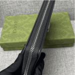 Luxury Monogram Zip-Around Wallet – Black - Image 4
