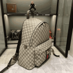Gucci Ophidia Medium Beige and Dark Brown Monogram Backpack - Image 2