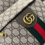 Gucci Ophidia Medium Beige and Dark Brown Monogram Backpack - Image 6