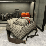Gucci Ophidia Medium Beige and Dark Brown Monogram Backpack - Image 9