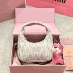 Miu Miu Wander Matelassé Hobo Bag White - Image 3