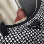 Prada Re-Edition 2005 Crystal Embellished Satin Shoulder Bag - Image 3