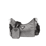 Prada Re-Edition 2005 Crystal Embellished Satin Shoulder Bag