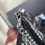 Prada Re-Edition 2005 Crystal Embellished Satin Shoulder Bag - Image 5