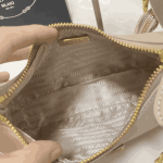 Prada Re-Edition 2005 Saffiano Leather Shoulder Bag Beige - Image 3