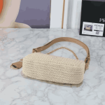 Prada Re-Edition Crochet Shoulder Bag Beige - Image 4