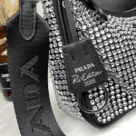 Prada Re-Edition 2005 Crystal Embellished Satin Shoulder Bag - Image 7