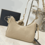 Prada Re-Edition 2005 Saffiano Leather Shoulder Bag Beige - Image 7