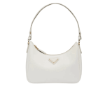 Prada Re-Edition Saffiano Leather Shoulder Bag White