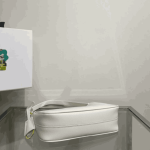 Prada Re-Edition Saffiano Leather Shoulder Bag White - Image 7