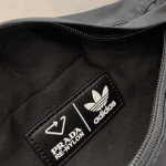 Prada x Adidas Re-Nylon & Saffiano Leather Belt Bag Black - Image 5