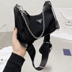 Prada Re-Edition 2005 Re-Nylon Shoulder Bag Black - Image 7