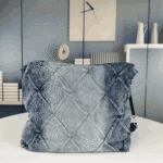Chanel 22 Washed Denim Handbag Blue - Image 2