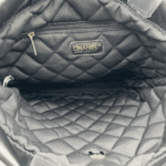 Chanel 22 Shiny Leather Backpack Black & White - Image 4