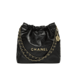 Chanel 22 Leather Handbag Black