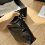 Chanel 22 Mini Shiny Leather Handbag Black - Image 3