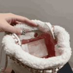 Chanel 22 Mini Fleece Handbag Creamy White - Image 3