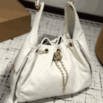 Chanel 25 Small Grained Leather Handbag White - Image 2