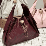 Chanel 25 Small Grained Leather Handbag Dark Red - Image 3