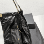 Chanel 22 Leather Handbag Black - Image 4