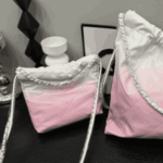 Chanel 22 Mini Patent Gradient Leather Handbag White & Pink - Image 3
