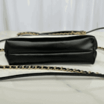 Chanel 22 Mini Shiny Leather Handbag Black & White - Image 5