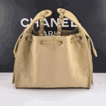 Chanel 25 Small Grained Leather Handbag Beige - Image 5