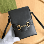 Gucci Horsebit 1955 Mini Crossbody Bag Black Leather - Image 2