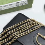 Gucci 73 Horsebit Satin Clutch Black - Image 8