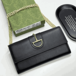 Gucci 73 Horsebit Satin Clutch Black - Image 3