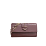 Gucci 73 Horsebit Satin Clutch Red
