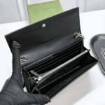 Gucci 73 Horsebit Satin Clutch Black - Image 5