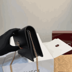 Gucci Half Horsebit Wallet On Chain Black Leather - Image 3