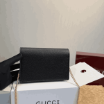 Gucci Half Horsebit Wallet On Chain Black Leather - Image 4