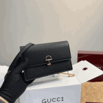 Gucci Half Horsebit Wallet On Chain Black Leather - Image 7