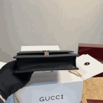 Gucci Half Horsebit Wallet On Chain Black Leather - Image 9