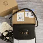 Gucci Horsebit 1955 Shoulder Bag Black Leather - Image 4