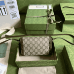 Gucci Horsebit 1955 Mini Bag Brown GG Canvas - Image 3